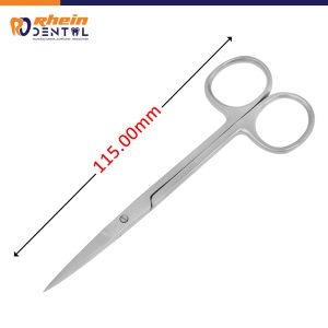 Side profile showing the straight blade alignment and finger rings