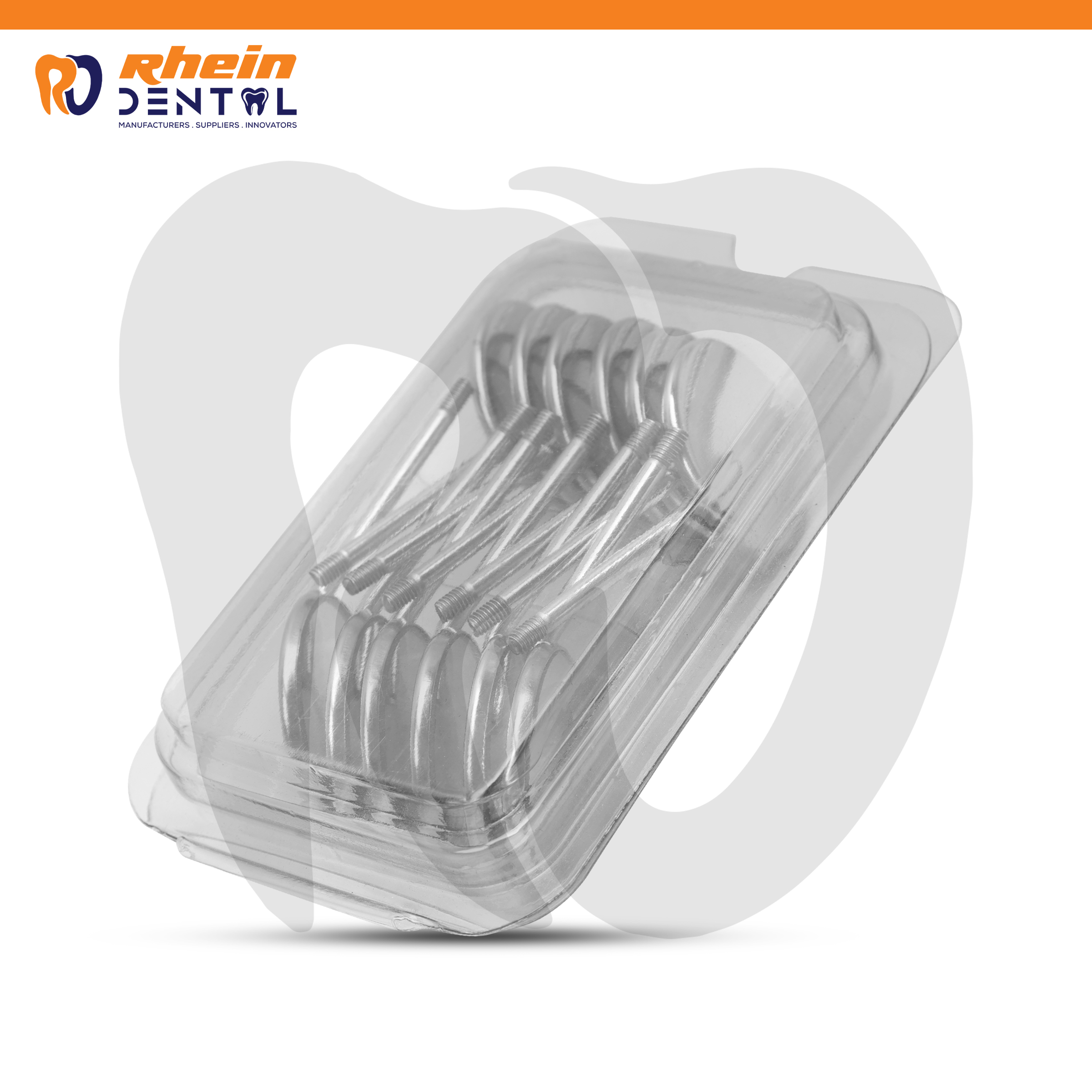 Dental Mouth Mirror 12Pcs Set Stainless steel mirror heads with threaded stems