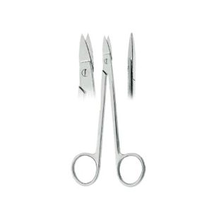 Quinby Gum Scissors Straight Fig. 1 – 12.5cm | Precision Stainless Steel Surgical Scissors for Dental, Periodontal & Soft Tissue Procedures
