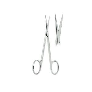 Iris Gum Scissors Straight Fig. 1 – 11.5 cm Precision Dental Scissors, Stainless Steel