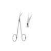 Stainless steel Gum Scissors Angular Fig. 2, one-blade serrated dental instrument