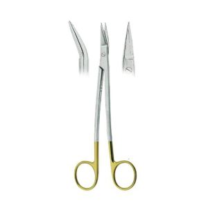 Dean Gum Scissors Curved Fig. 1TC – 17cm with Tungsten Carbide Inserts | Premium Surgical Scissors for Oral, Periodontal & Soft Tissue Procedures