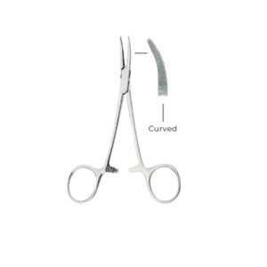 Halstead-Mosquito Haemostatic Forceps Curved Fig. 2 – 12cm Surgical Clamp | Precision Stainless Steel Hemostat for Medical & Dental Use