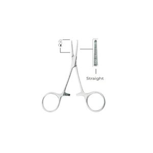 Micro-Mosquito Hemostatic Forceps Straight Fig. 1 1x2 – 10cm Stainless Steel Instrument for Precise Blood Vessel Clamping