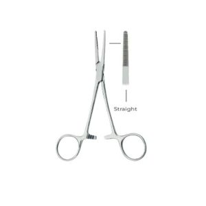 Kelly Hemostatic Forceps Straight Fig. 1 – 14cm Stainless Steel Surgical Instrument for Effective Blood Vessel Clamping