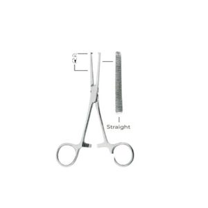 Kocher 1x2 Haemostatic Forceps Straight Fig. 1 – 14cm Surgical Clamps | Precision Stainless Steel Hemostat for Medical Use