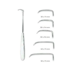 Langenbeck Retractor 21cm – Surgical Instrument with 30x14mm Blades, Stainless Steel for Effective Tissue Retraction