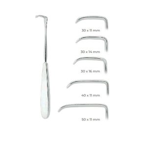 Langenbeck Retractor 21cm – Surgical Instrument with 40x11mm Blades, Stainless Steel for Effective Soft Tissue Retraction