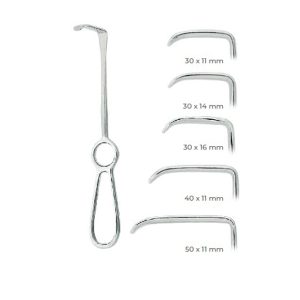 Langenbeck Retractors 21cm – Surgical Instrument with 30x11mm Blades, Stainless Steel for Effective Soft Tissue Retraction]