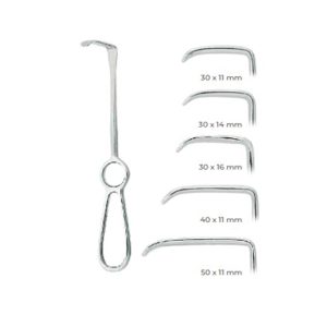 Langenbeck Retractor 21cm – Surgical Instrument with 30x16mm Blades, Stainless Steel for Precise Tissue Retraction