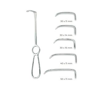 Langenbeck Retractor 21cm – Surgical Instrument with 40x11mm Blades, Stainless Steel for Effective Soft Tissue Retraction