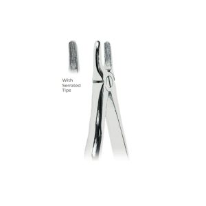 Extracting Forceps with Coderella handle With serrated tips  for Upper incisors and canines  Fig. 2