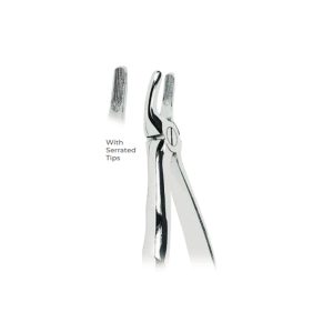Extracting Forceps with Coderella handle With serrated tips for Upper premolars Fig. 7