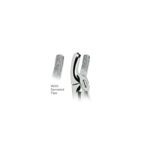 Fig. 17 Extracting Forceps for Upper Right Molars – Serrated Tips for Secure Grip & Precision Dental Extraction