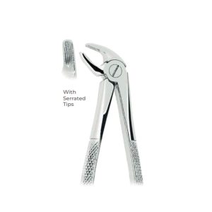 Extracting Forceps for Children Fig. 38 – Serrated Tips for Lower Incisors and Canines – Precision Pediatric Dental Extraction Tool