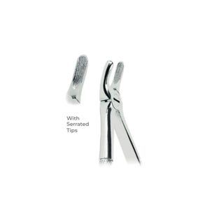 Extracting Forceps for Children Fig. 39 – Serrated Tips for Upper Molars – Precision Pediatric Dental Extraction Instrument