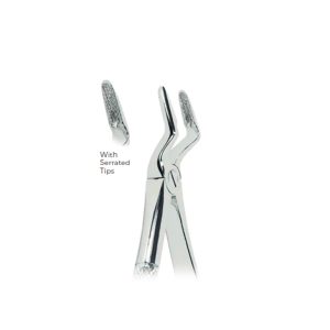 Extracting Forceps Fig. 52 – Serrated Tips for Upper Roots and Canines – Precision Dental Extraction Instrument
