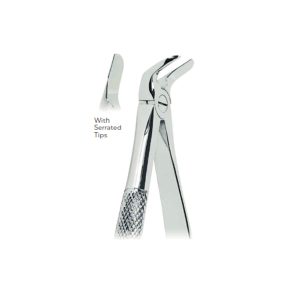 Extracting Forceps Fig. 56 – Serrated Tips for Separating Lower Molars – Precision Dental Extraction Instrument