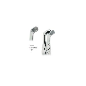 Extracting Forceps with Coderella Handle Fig. 79 – Serrated Tips for Lower Third Molars – Precision Dental Extraction Tool