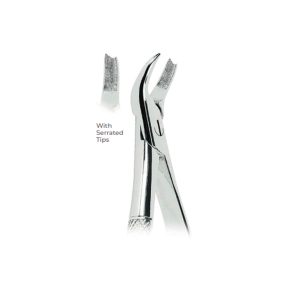 Extracting Forceps Fig. 89 – Serrated Tips for Upper Molars (Right) – Precision Dental Extraction Instrument