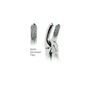 Extracting Forceps Fig. 18A – Serrated Tips for Upper Molars – Precision Dental Extraction Instrument