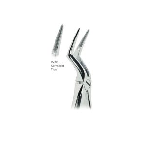 Extracting Forceps with Coderella Handle Fig. 151 ½ – Serrated Tips for Upper Roots – Precision Dental Extraction Instrument