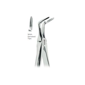 Extracting Forceps Fig. 51A – Serrated Tips for Upper Roots – Precision Dental Extraction Instrument