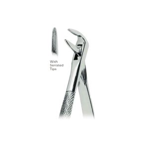Extracting Forceps Fig. 59L – Serrated Tips for Lower Incisor Roots – Precision Dental Extraction Instrument