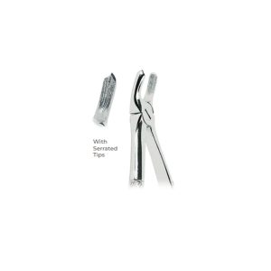 Extracting Forceps for Children Fig. 39L – Serrated Tips for Upper Molars (Left) – Precision Pediatric Dental Extraction Instrument