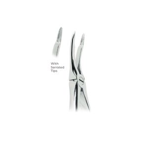 Extracting Forceps with Coderella Handle Fig. 349 – Serrated Tips for Upper Roots – Precision Dental Extraction Instrument