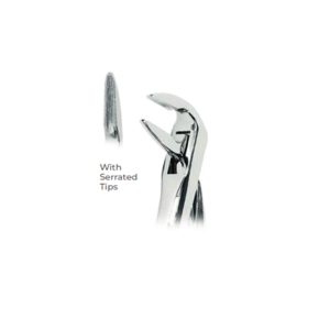 Extracting Forceps with Coderella Handle Fig. 79 – Serrated Tips for Lower Third Molars – Precision Dental Extraction Tool