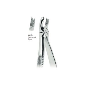Extracting Forceps Fig. 65R – Serrated Tips for Upper Molars (Right) – Precision Dental Extraction Instrument
