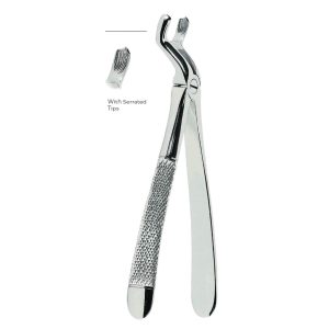 Extracting Forceps Fig. 67½L – Serrated Tips for Upper Third Molars (Left) – Precision Dental Extraction Instrument