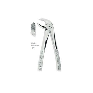 Extracting Forceps for Children Fig. 22S – Serrated Tips for Lower Molars – Precision Pediatric Dental Extraction Instrument