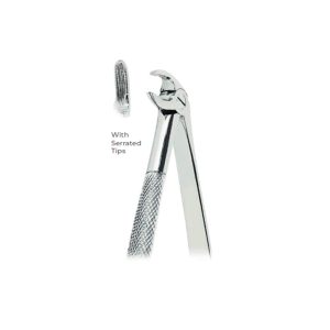 Extracting Forceps for Children Fig. 33S – Serrated Tips for Lower Roots – Precision Pediatric Dental Extraction Instrument