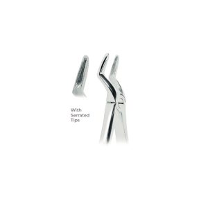 Extracting Forceps for Children Fig. 51S – Serrated Tips for Upper Roots – Precision Pediatric Dental Extraction Instrument