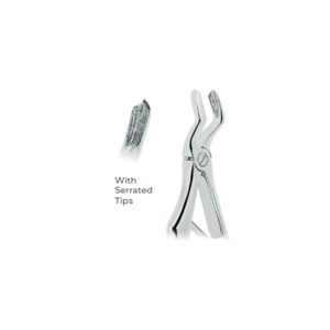 Extracting Forceps for Children Fig. 3 – Klein Pattern with Serrated Tips for Upper Molars (Molari Superiori) – Precision Pediatric Dental Extraction Instrument