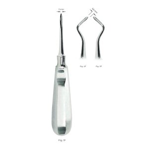 Flohr Root Elevators Fig. 3F – 3.5 mm Stainless Steel Dental Extraction Tool for Precise Oral Surgery Procedures