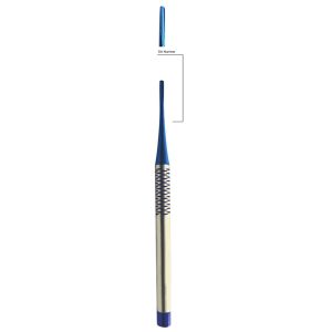 PDL Elevator Straight Narrow Dark Blue 16.5cm – Durable Dental Tool for Precise Periodontal Ligament Elevation
