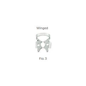 Dental Clamp Fig 3 – Winged Clamp for Small Lower Molars, Ideal for Secure Rubber Dam Isolation in Restorative Dentistry