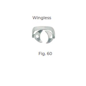 Dental Clamp Fig 60 – Wingless Clamp for Lower Premolars, Designed for Secure Rubber Dam Placement and Precise Isolation