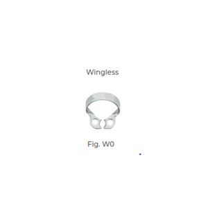 Dental Clamp Fig 0 – Winged Clamp for Premolars with Small, Elongated, or Narrow Collars, Ensures Secure Rubber Dam Placement