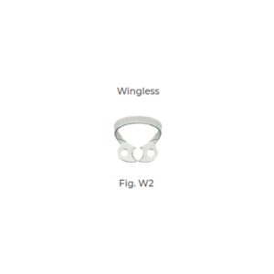 Dental Clamp Fig W2 – Wingeless Clamp for Lower Premolars with Elongated Collars, Designed for Accurate Rubber Dam Isolation