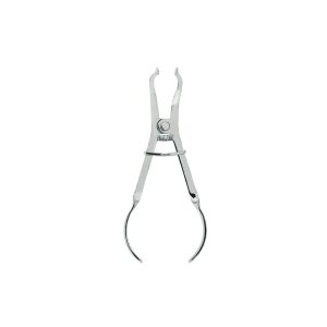Ivory Lightweight Clamp Forceps 17cm – Stainless Steel Dental Tool for Easy Placement of Rubber Dam Clamps