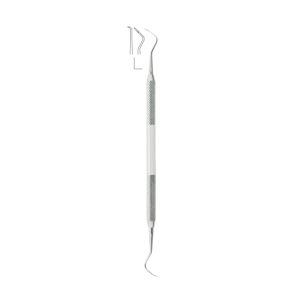 McCall Curettes and Scalers Fig 13S/14S – Stainless Steel Dental Instrument for Precise Subgingival Scaling – Autoclavable, Slim Design
