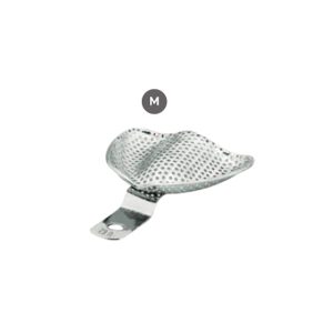 Perforated S.S. Impression Trays with Retention Rim for complete upper denture procedures Medium Sized (M), U62 Dental Tray