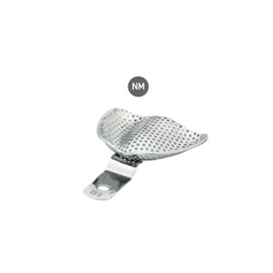 Perforated S.S. Impression Trays with Retention Rim for complete upper denture procedures NM Sized, U63 Dental Tray