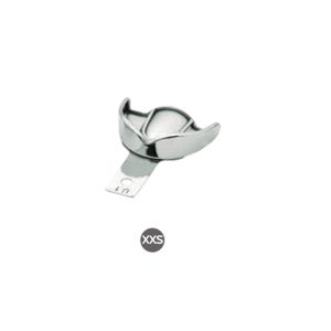 Reusable High Grip Solid S.S. Impression Dental Trays for Upper Arch Extra Large Sized (XL), U5, 73x62mm for secure dental mold capture