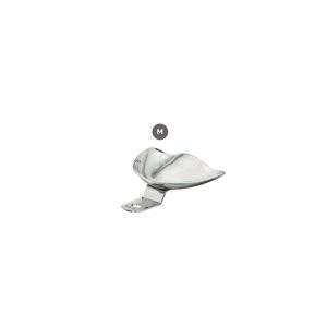 Perforated Solid S.S. impression trays with retention rim for total dentures Medium Sized (M) for upper or lower edentulous jaw, U62