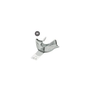 Professional S.S. impression trays with retention rim Medium Sized (M) for accurate impressions of larger jaws, L21